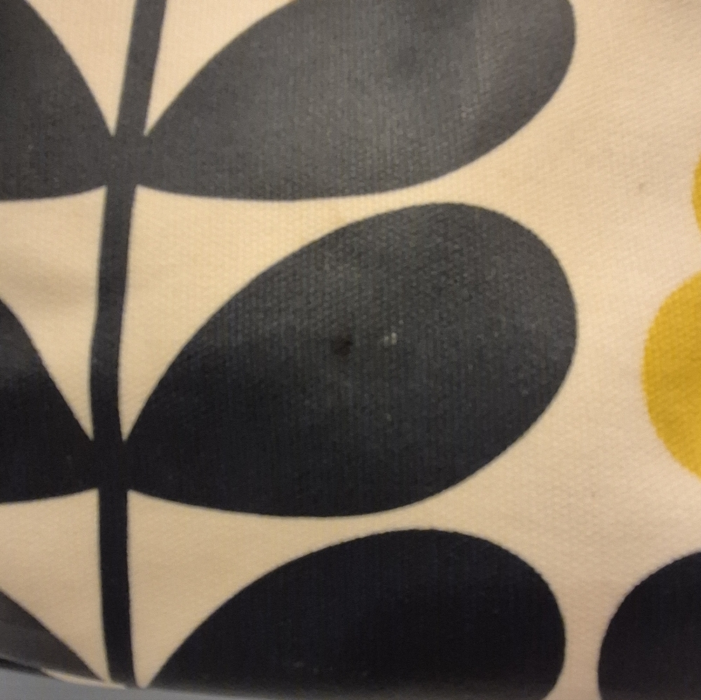 ORLA KIELY Back Pack Olive Blue Green Block Flower Mint Coated Canvas - Picture 9 of 12